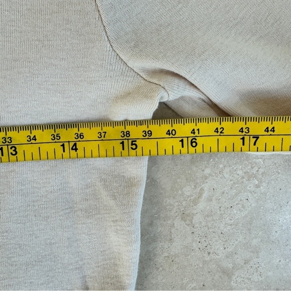 J Crew Light Beige Long Sleeve Ruffle Front Sequin Button Up Women Sz S Cardigan - Picture 11 of 14